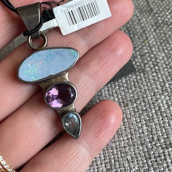 Charles Albert Fine Sterling Silver Unique Mineral & Gemstone Jewelry Charm NWT - Picture 2 of 4